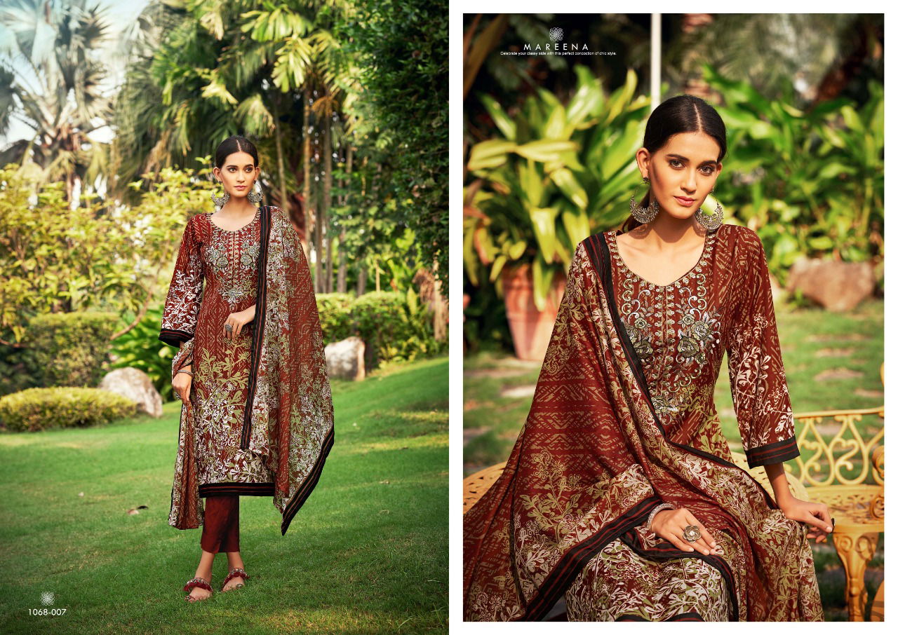 Romani Mareena 6th Wholesale Cotton Printed Readymade Suit Catalog
